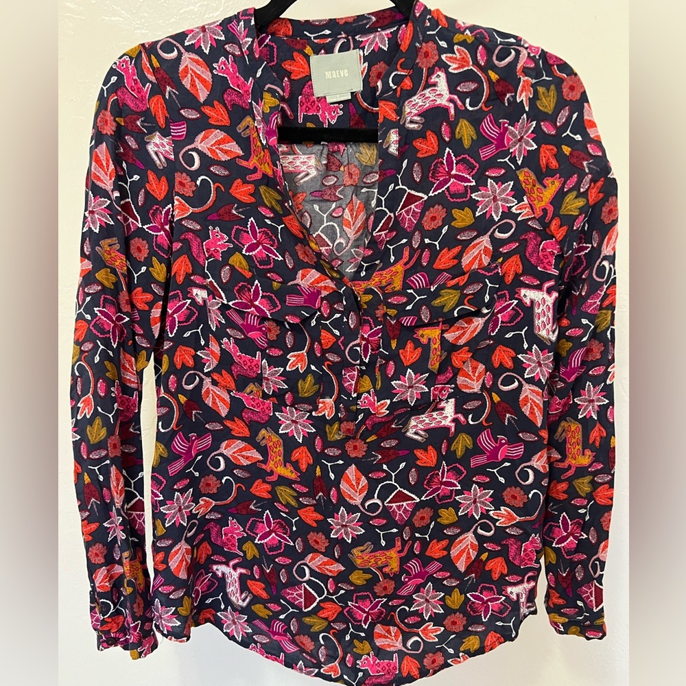 Maeve Moonflower Henley Top